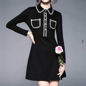 Sonja Black Collard Dress - NWT